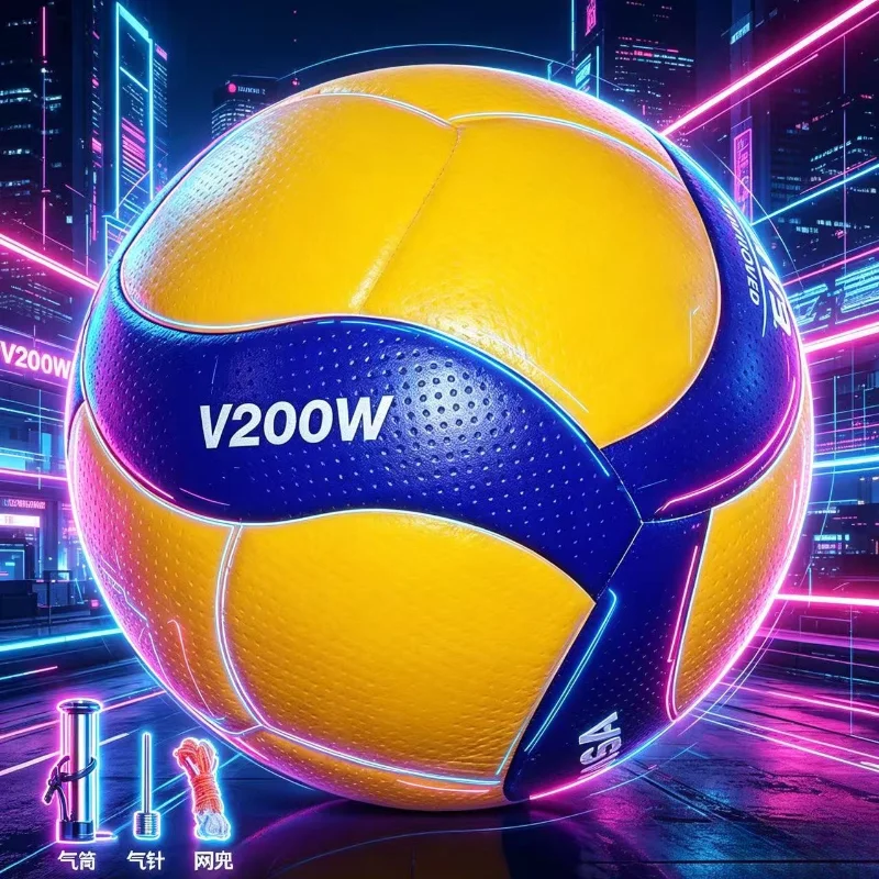 Фото Новый высококачественный волейбольный мяч 2026 года, размер 5, V200W V300W, для игр и тренировок, профессиональный, для игры в помещении, №5, аксессуары для волейбола №1