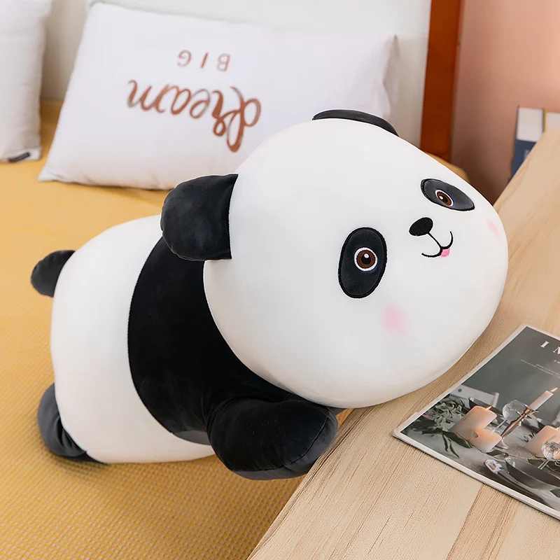

Kawaii Giant Panda Bear Plush Lie Prone Posture Stuffed Simulation Doll Toy Pillow Cartoon Cute Dolls Girls Lovely Gifts