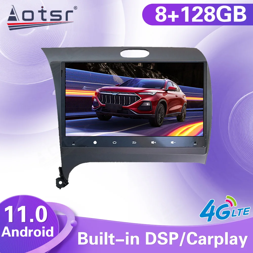 

Android 11 Car Multimedia Radio Player Stereo For Kia CERATO K3 FORTE 2013 2014 2015 2016 2017 2018 GPS Navi Autoradio Head Unit