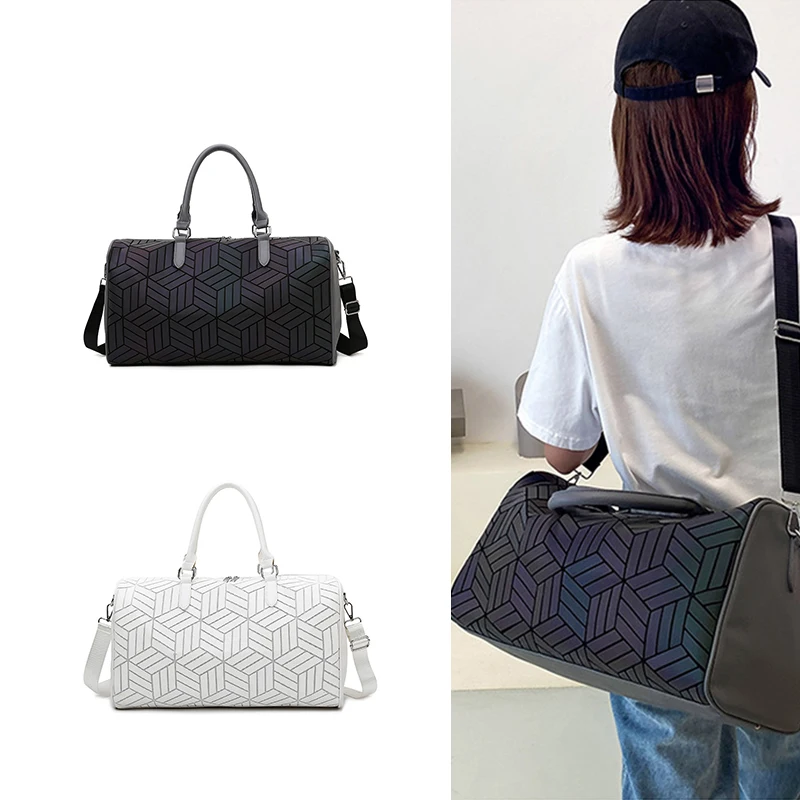 

Good Quality Short-distance Travel Bag Large-capacity Pu Hand-held Luggage Bag Fashion Embossed Sports Fitness Bag