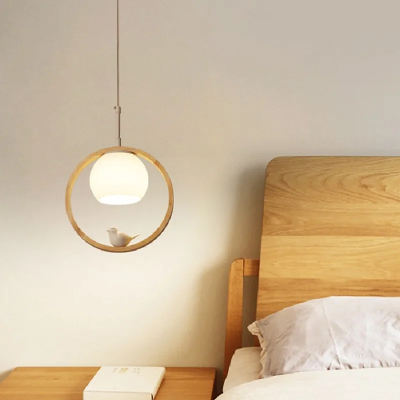 

Светодиодные подвесные лампы, креативные современные светильники для прикроватной тумбочки, освещение для гостиной, спальни, украшение для дома, декоративное освещение с птицами