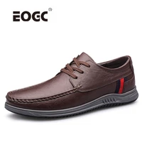 genuine leather shoes men comfy business office outdoor casual shoes non slip lace up walking men shoes zapatos hombre