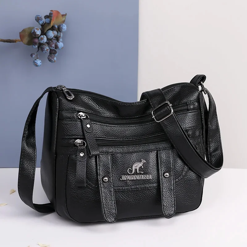 

Handbag and Purse High Quality Women Soft Leather High capacity Shoulder Bags Multi-Layer Classic Crossbody Bag Luxury Designer