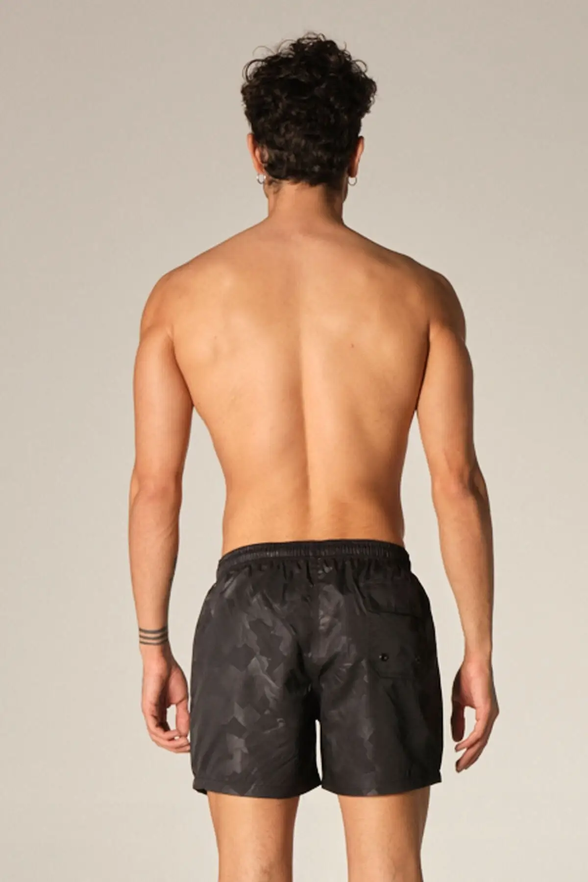 

Men's Surf Shorts Swim ShortsK-155 Black Sea Shorts