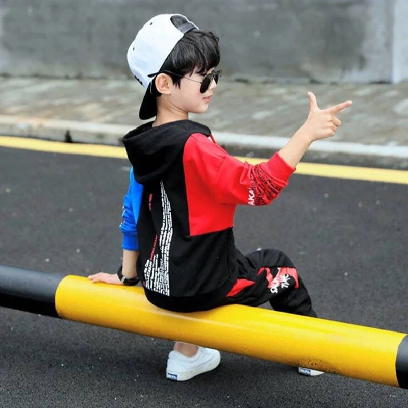 Boys Suit Sweatshirts +Pants Cotton 2Pcs/Sets 2022 New Spring Autumn Thicken High Quality Sports Sets Kid Baby Children Clothing