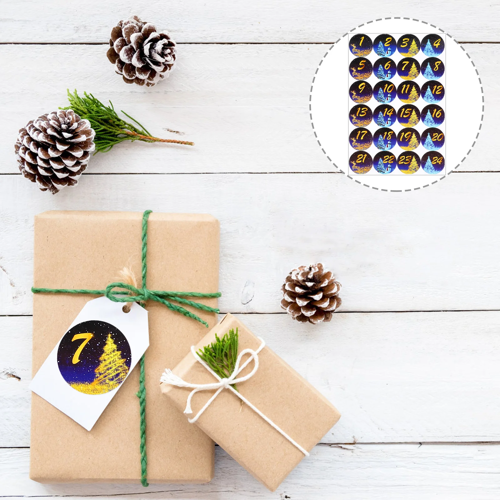 

Gift Sealing Sticker Gift Bag Sticker Christmas Advent Stickers Xmas Envelopes Sealing Stickers Bag Seal Stickers