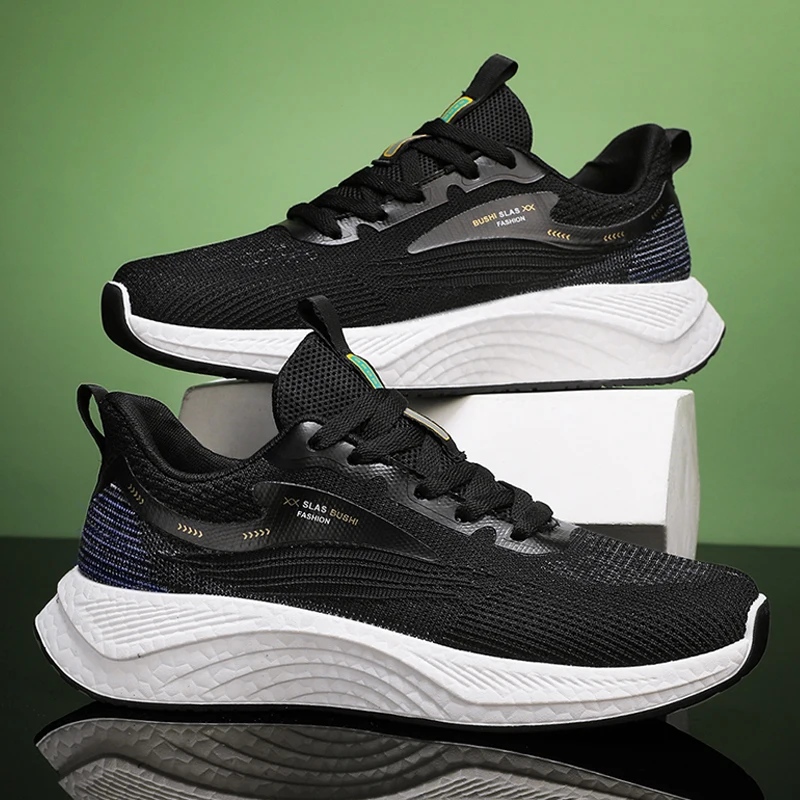 

Sneakers Shoes for Men Lightweight Breathable Running Walking Male Footwear Soft Sole Lace-up