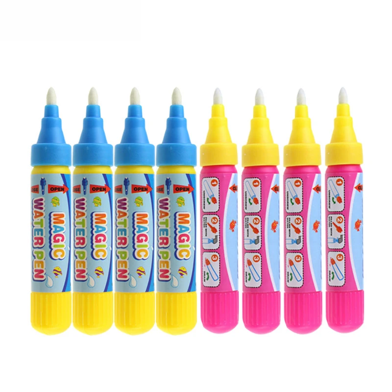 

4pcs/set Magic Pen Painting Mat Toy Pen Water Drawing Toy Kid Painting Writing Mat Pen Doodle Play Tool Education Toy for Child