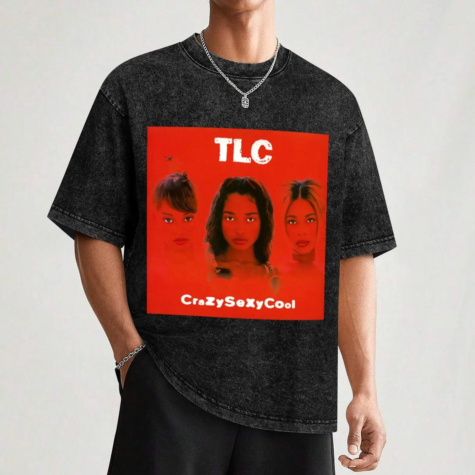 Футболка TLC crazysexycool мужская с рисунком винтажная тенниска в стиле аниме