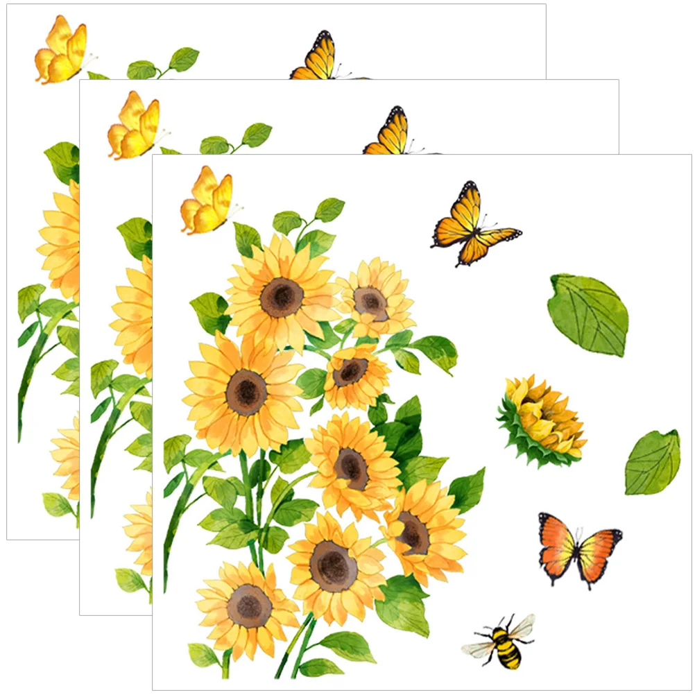 

Toilet Decals Bathroom Sticker Stickers Water Proof Sunflower Decal Adhesive Seat Washroom Self Stcikers Butterflies Flower