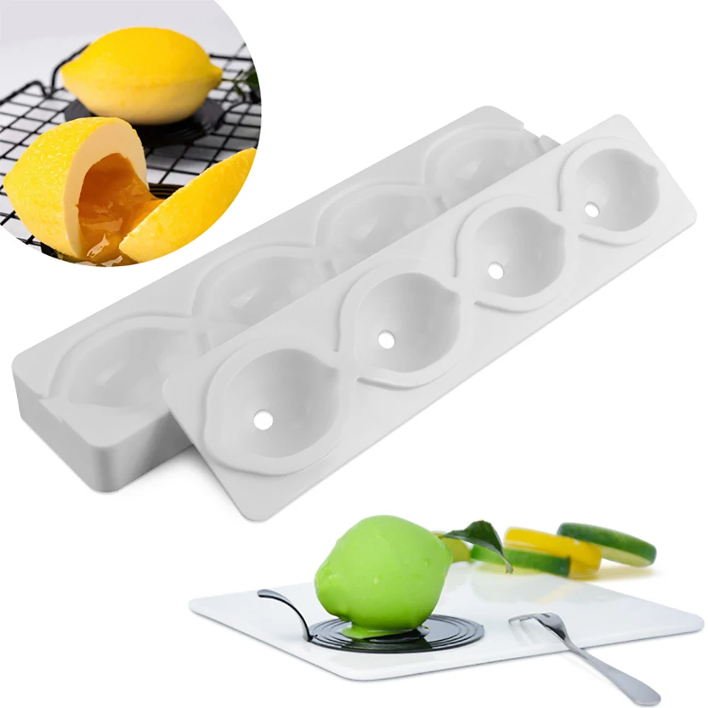 

3D Lemon Shape Fruit Silicone Mold French Dessert Cake DIY Decoration Tools Brownies Cake Mousse Pastry Moulds Baking Tools