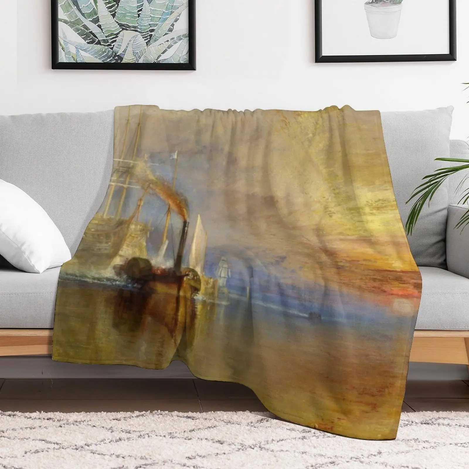 Одеяло The Fighting Temeraire от Дж. М. В. Тернера (1838) Самые мягкие одеяла для пикника