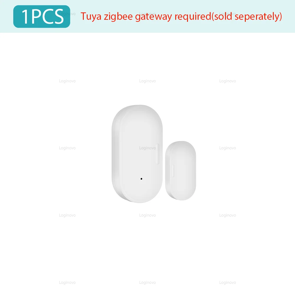 

Zigbee дверной датчик, оконный контактный датчик входа, домашняя безопасность, охранный магнитный датчик, сигнализация, умная жизнь для Alexa Google Home