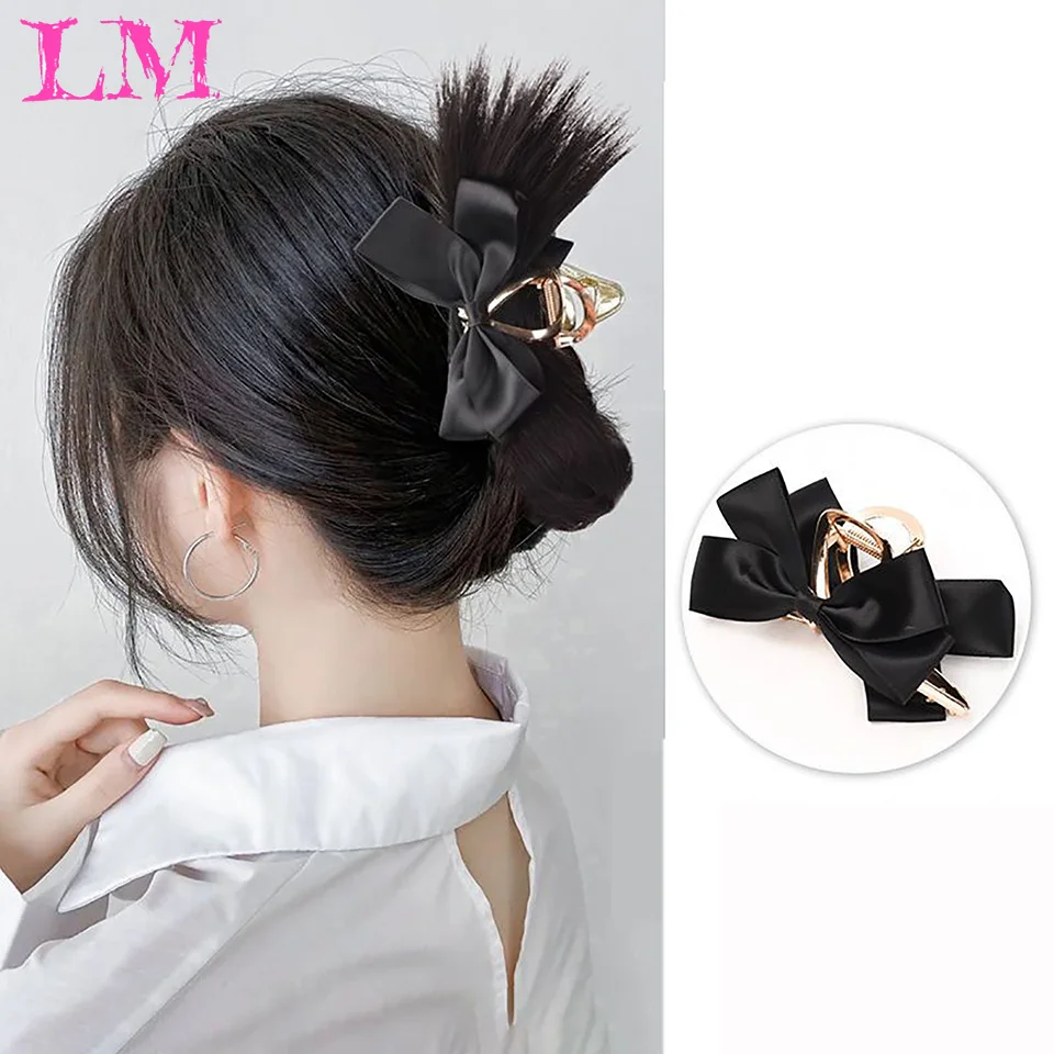 

Shark clip fake hair bun grab clip ball head natural flower bud head fake hair circle