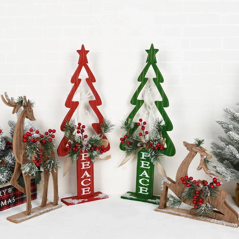 Рождественское украшение деревянный дом почтовый ящик откидной орнамент с