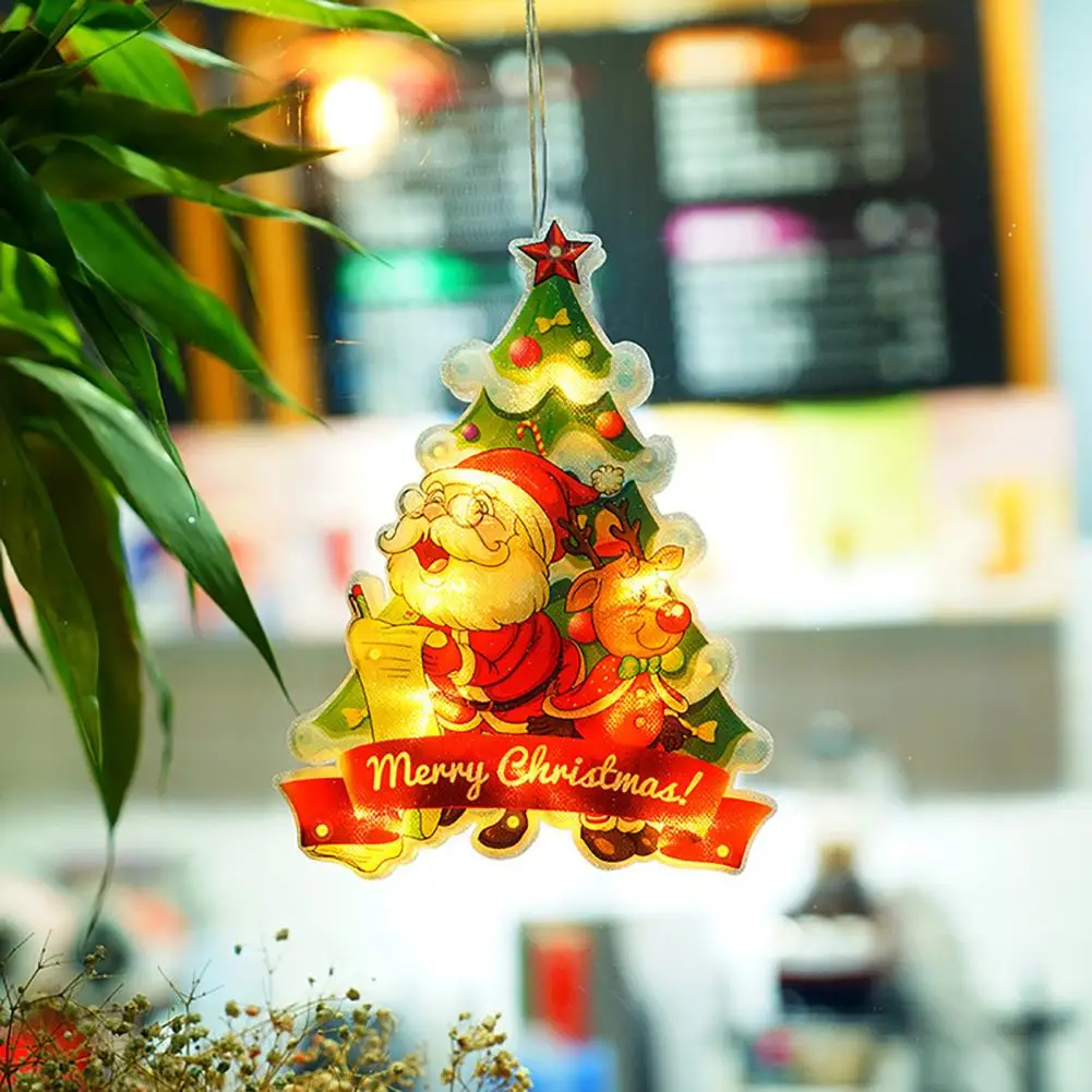 

Улучшенная атмосфера, пластиковый светящийся Санта-Клаус, Рождественское украшение для дома