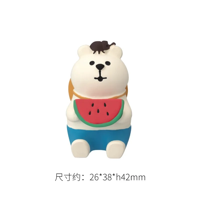 

Резиновые фигурки Zakka: арбуз, кошка