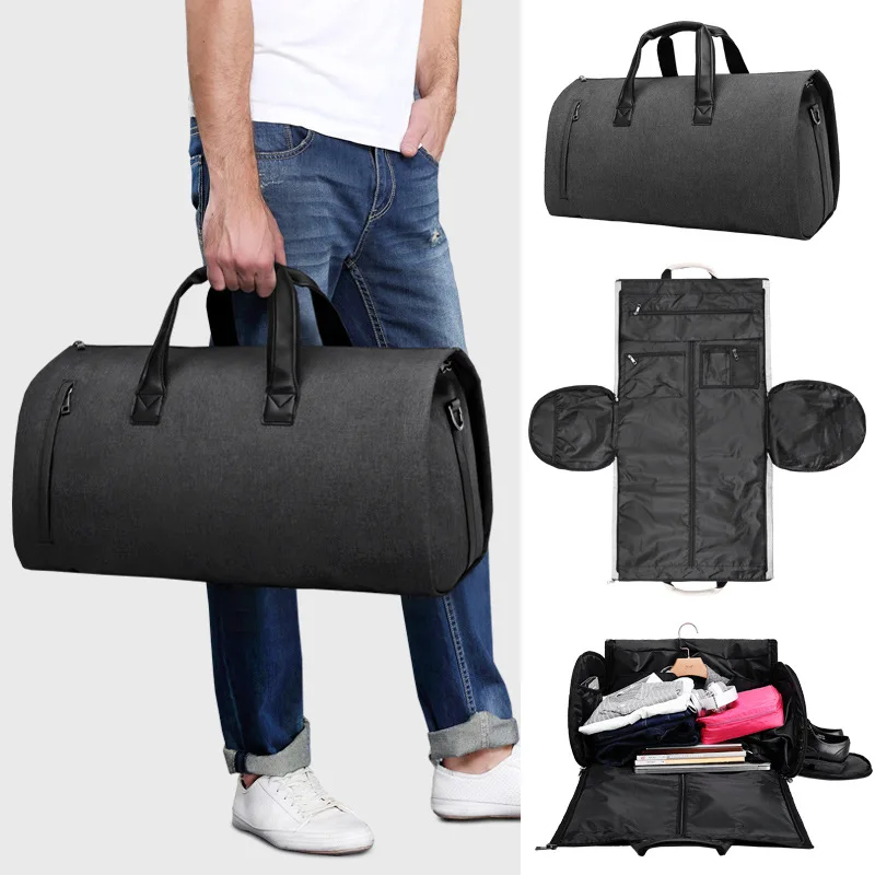 

Men travel bags for suit Foldable Waterproof bags hand luggage business travel duffle bag 5 stars weekend luggage bag