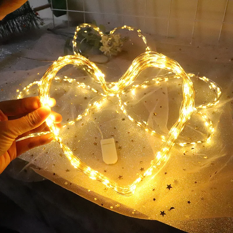 

Led Fairy Lights Copper Wire String 1/2/3/5M Holiday Outdoor Lamp Garland Luces For Christmas Tree Wedding Party Decoration