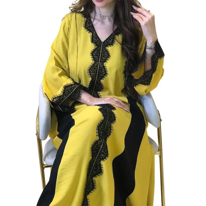 

abayas for women dubai 2022 fashion robe dresses arabic muslim abaya casual femme kaftan islam clothing