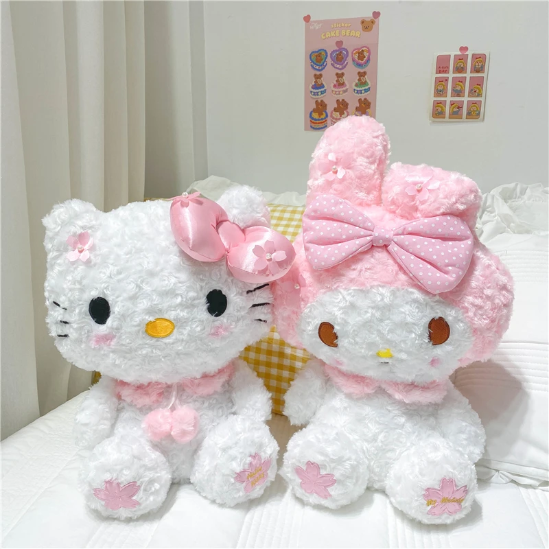 

Sanrio пушистая моя мелодия плюшевая игрушка с одеялом Hello Kitty подушка для объятий мягкие милые аниме плюшевые игрушки для девушек детские подарки для девушек