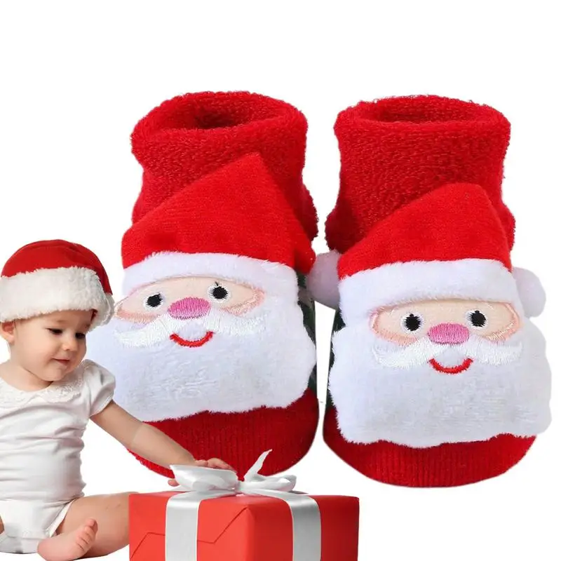 Рождественские носки для детей рождественские детские экипажа с лосем малышей