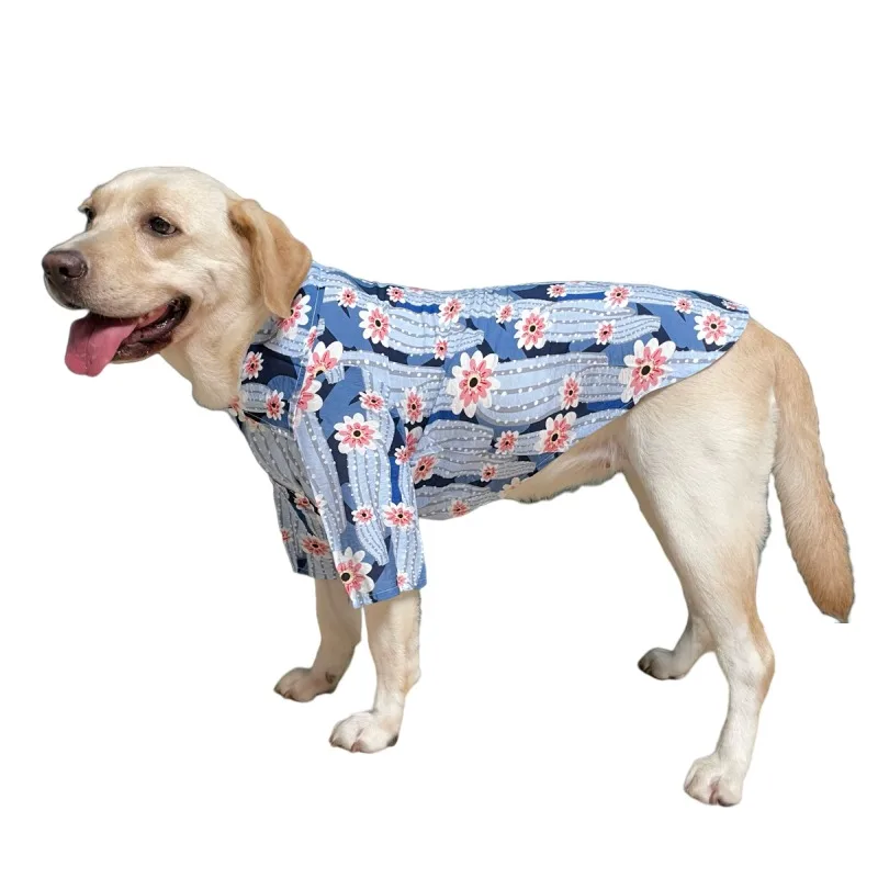 

Summer Large Dog Clothes Small Big Dog Shirt Poodle Bichon Schnauzer Corgi Shiba Inu Samoyed Husky Golden Retriever Clothing