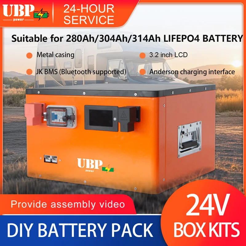 UBPPOWER новинка 24 В Lifepo4 наборы аккумуляторных батарей для самостоятельной сборки