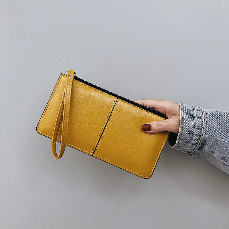 

Женский Длинный кошелек на молнии, вместительный клатч