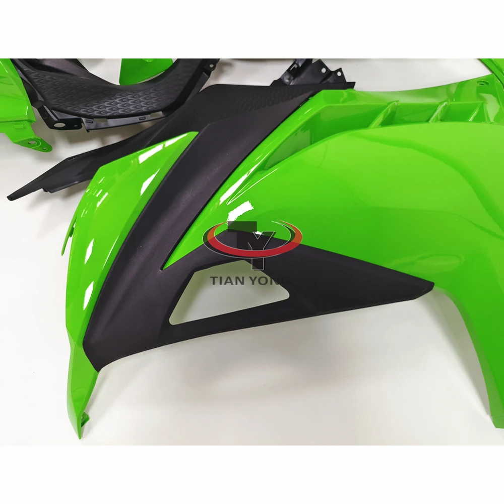 Кузов Cowling Яркий твердый зеленый инъекционный мотоцикл для Ninja300 ниндзя 300 2013-2017
