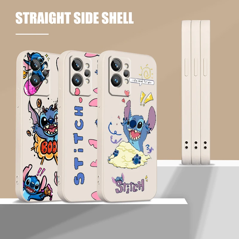 

Liquid Rope Lilo & Stitch Disney Cartoon Phone Case For OPPO Realme Q3S Q5i 50A 50i C21Y C11 GT Neo3 Neo2 9 9i 8 8i 7 Pro Plus