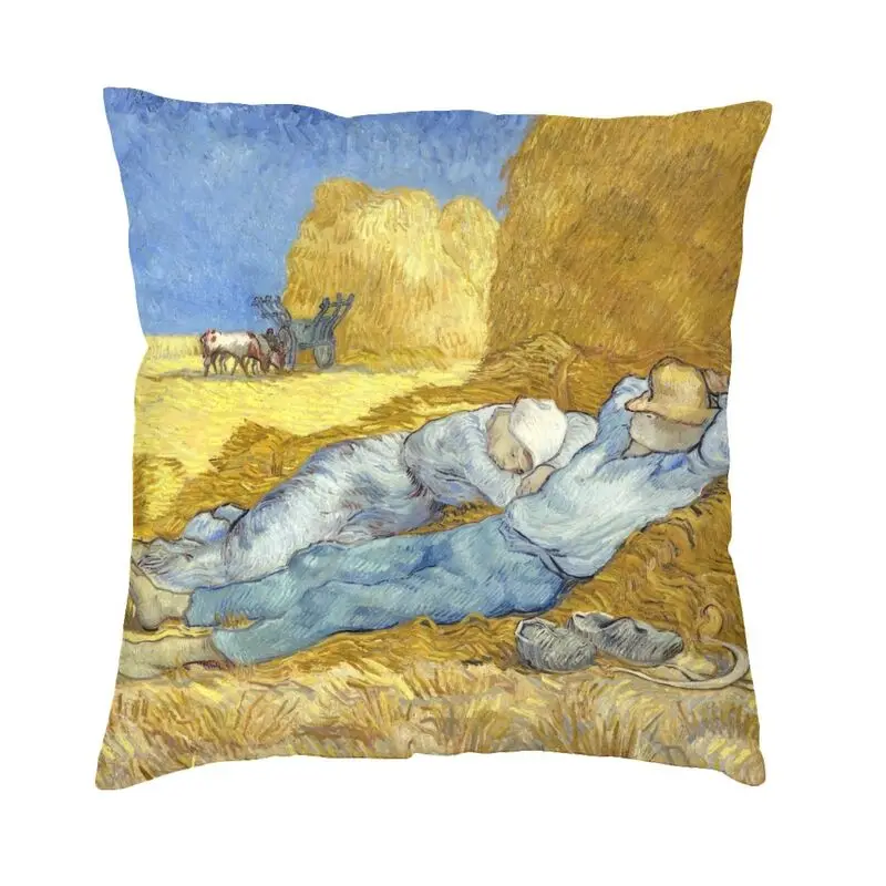 

Nordic The Siesta Cushion Cover for Sofa Polyester Vincent Van Gogh Pillow Case Bedroom Decoration Pillowcase