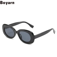 boyarn new fashion simple sunglasses steampunk colorful shades same sunglasses womens oval sunglasses
