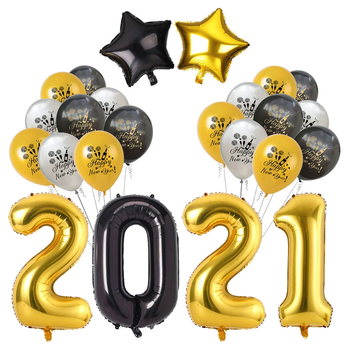 

2021 Party Balloon New Supplies Balloons Year Graduation Latex Happy Sets Decorations Christmas Decoration Number Graduations