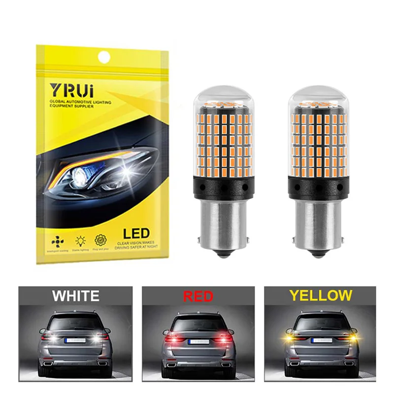 

YiRui 2 шт. 12-24 В указатель поворота BA15S P21W BAU15S PY21W 7440 W21W P21/5W 1157 BAY15D фонарь заднего хода
