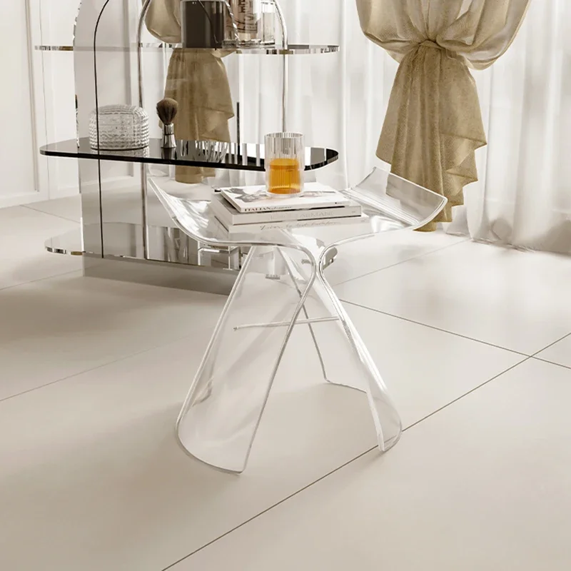 Прозрачный акриловый стул для гостиной кресло дивана спальни мобильного отдыха