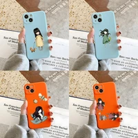 santoro goryu phone case orange and blue for apple iphone 12pro 13 11 pro max mini xs x xr 7 8 6 6s plus se 2020 cover