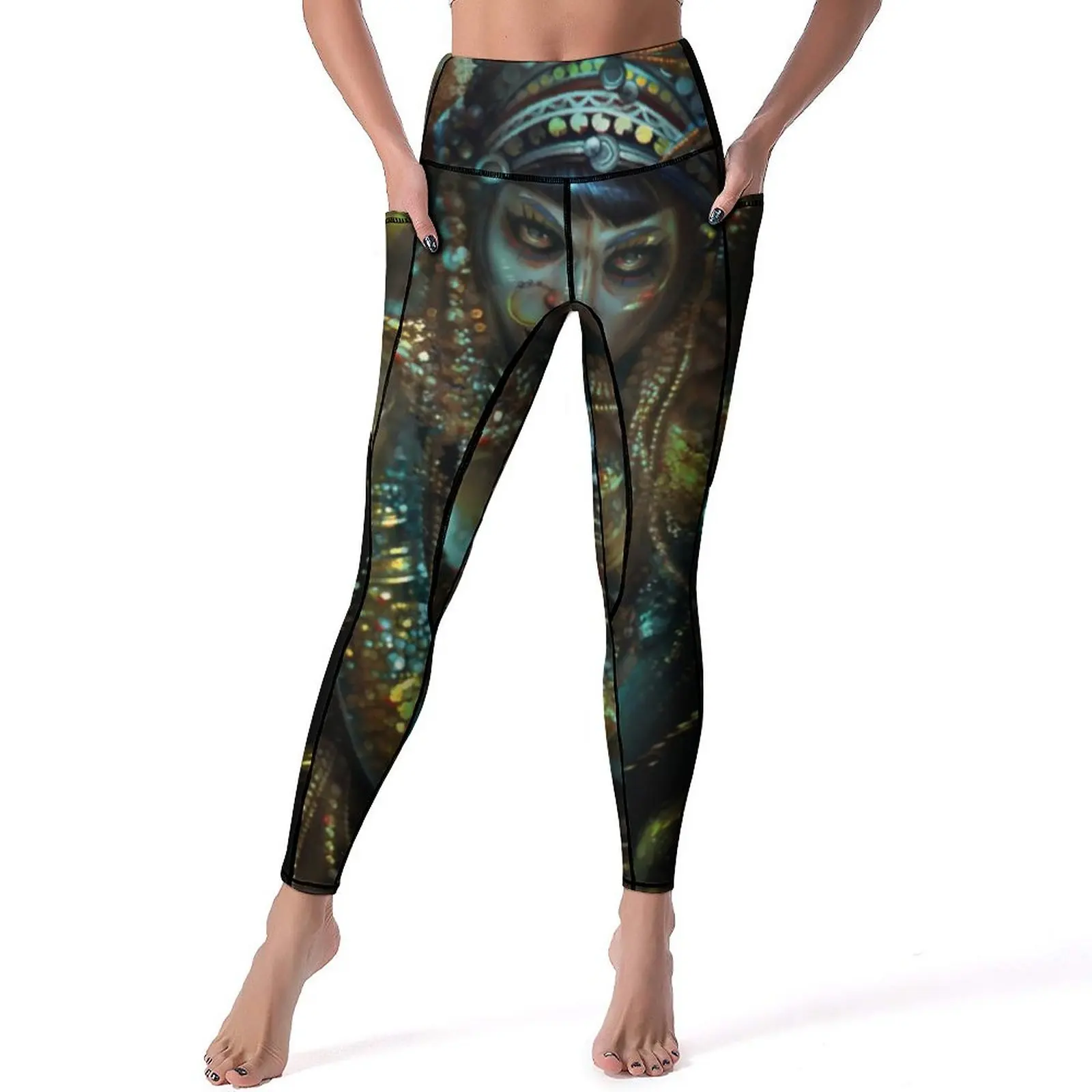 

Jibaro Oil Painting Yoga Pants Love Death Robots Leggings Sexy Push Up Sweet Yoga Sport Legging Stretch Pattern Fitness Leggins