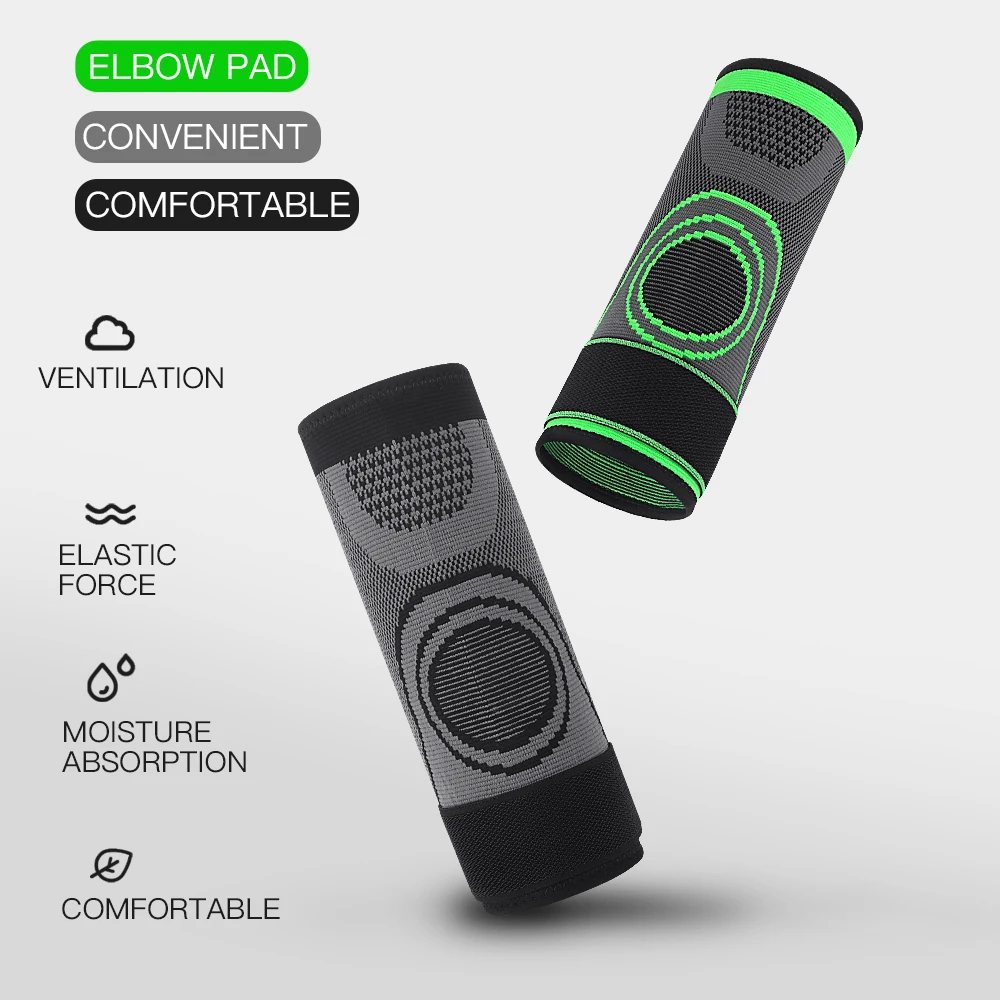 Sports Breathable Bandage Knitted Elbow Pads Adult Weightlifting Fitness Basketball