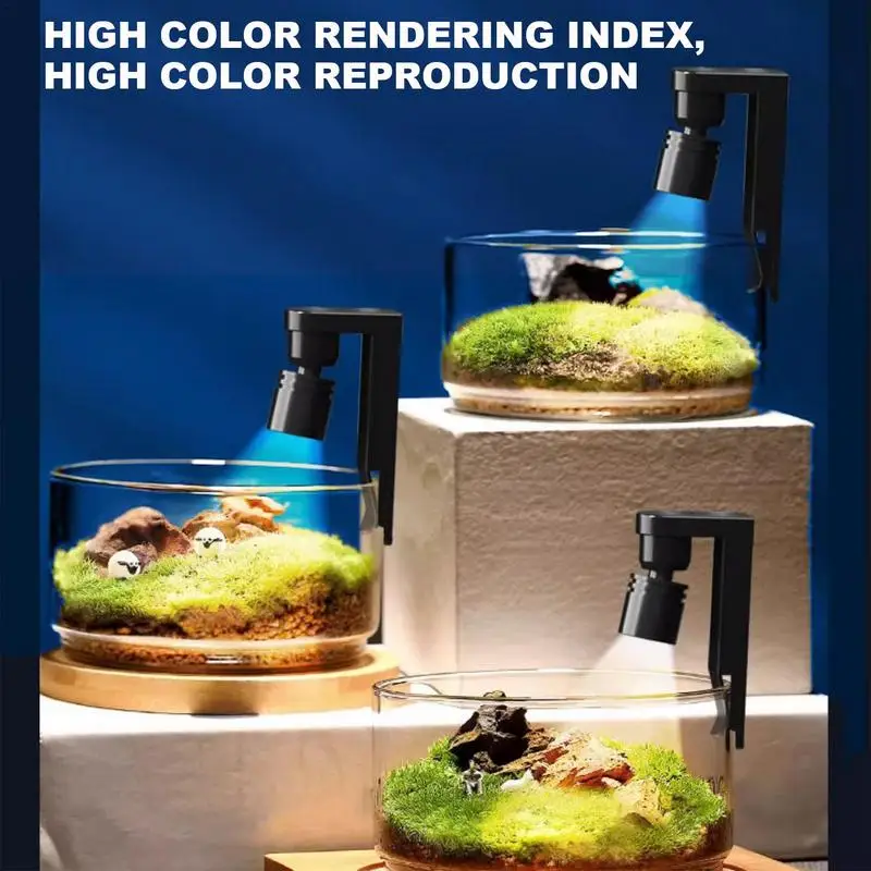 Водонепроницаемый светильник для аквариума с креплением на клипсе