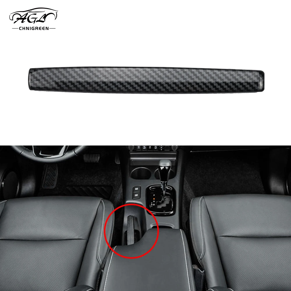 Фото Для Toyota Hilux Revo Rocco 2015-2020 1 шт. углеродное волокно цветная нержавеющая сталь ParkingHandbrake ручка тормоза крышка №3