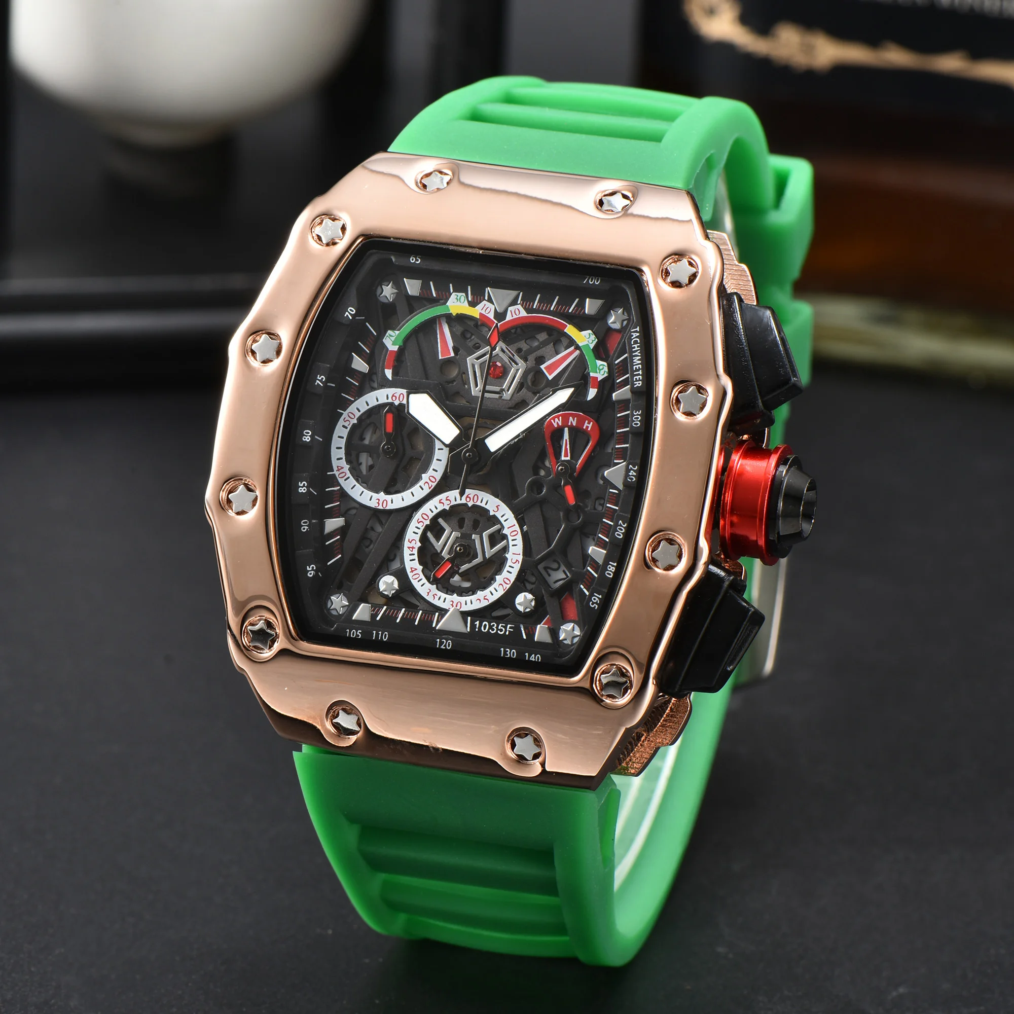 

RCD01 New 6-pin full-featured men's watch top brand luxury watch men's quartz automatic watch men's watch
