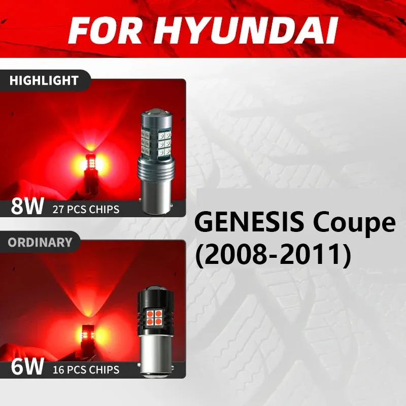 2 шт. автомобильные светодиодные стоп-сигналы красные лампы без ошибок для Hyundai