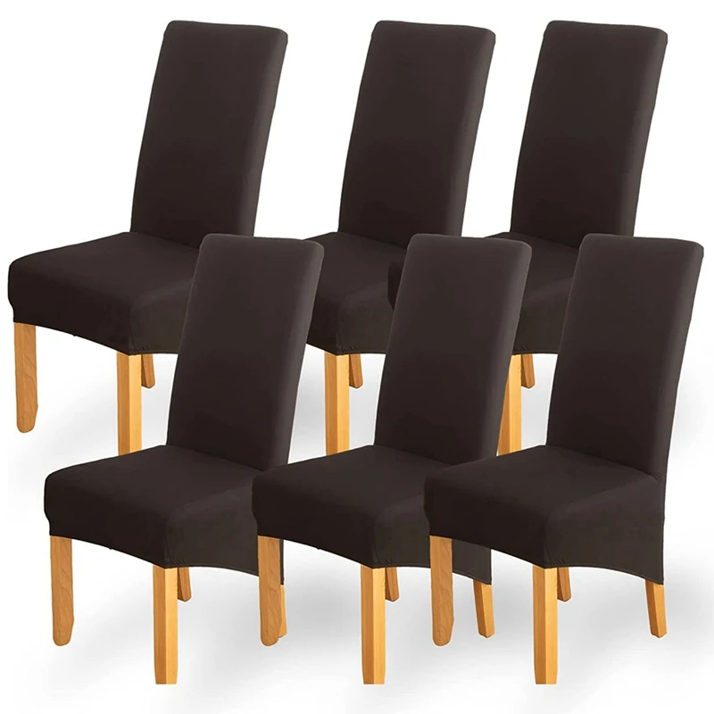 

6 шт., эластичные чехлы для стульев, из спандекса