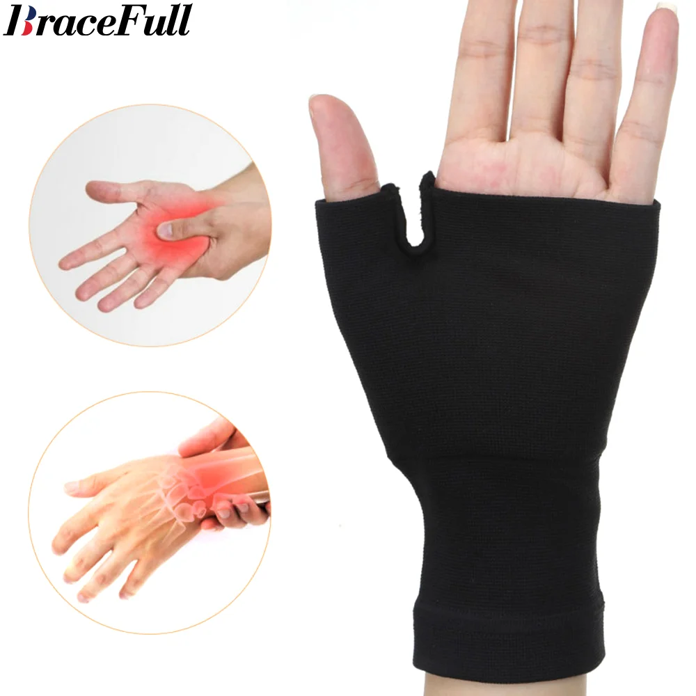 

1Pair Palm Hand Brace Wrist Support Compression Sleeve for Carpal Tunnel Wrist Pain Strain Fatigue and Arthritis