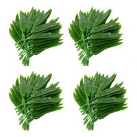 artificial plants fake bamboo leaves artificial bamboo branches five leaf branch fake leaves decorative artificial plants