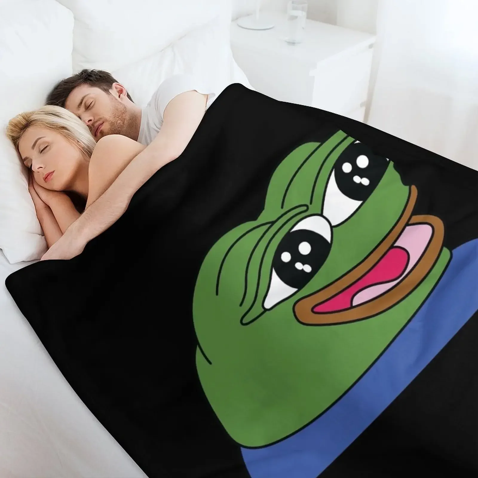 PeepoHappy Emote высококачественное одеяло Роскошные Большие Идеи для подарка на День