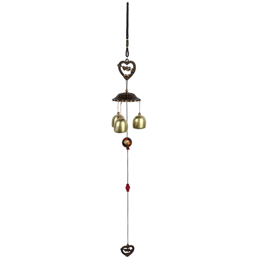

Wind Chimes Bell Metal Heart Shape Home Ornament Outdoor Yard Decor