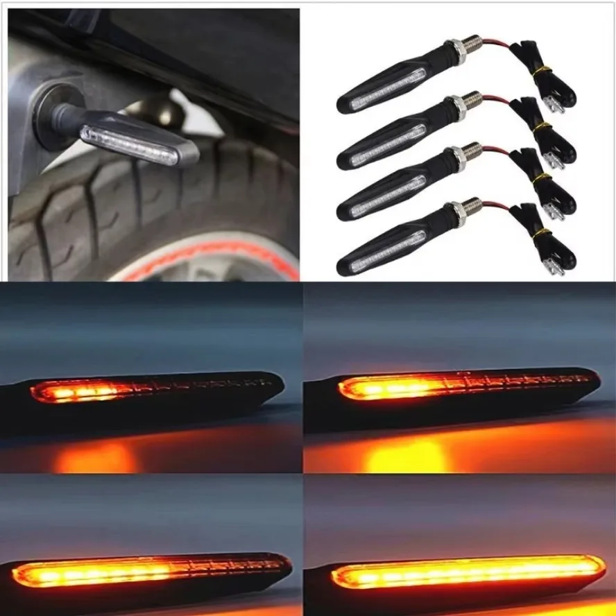 1 шт. указатели поворота для мотоцикла 12 В светодиодные задние мигающие