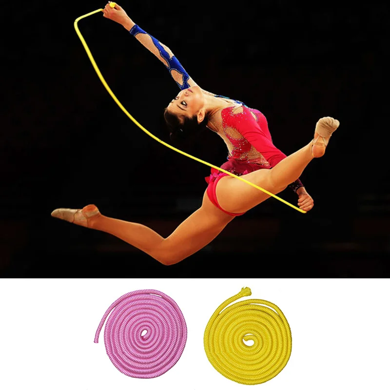 

Colorful Rhythmic Gymnastics Rope 1 Pc 3M Female Gymnast Rope For Ginastica Arts Training And Girls Competition Gymnastics Art